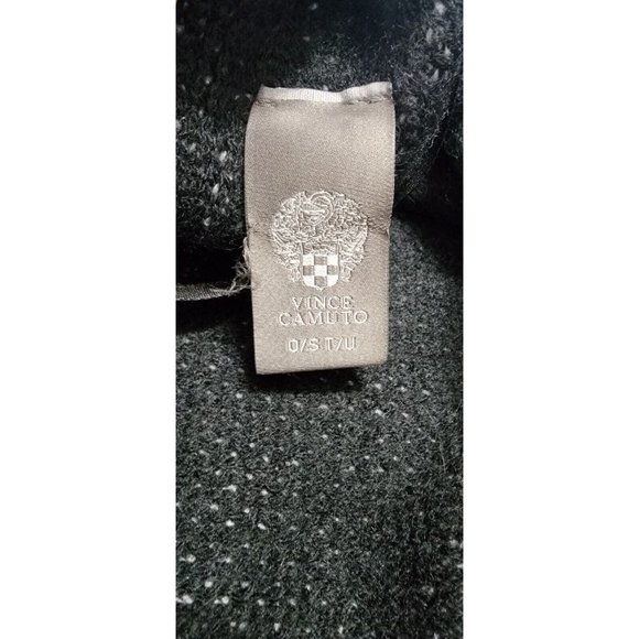 Vince Camuto One Size Women's Pop-Stripe Fringe Wrap Shawl Poncho Black O/S - Picture 6 of 11